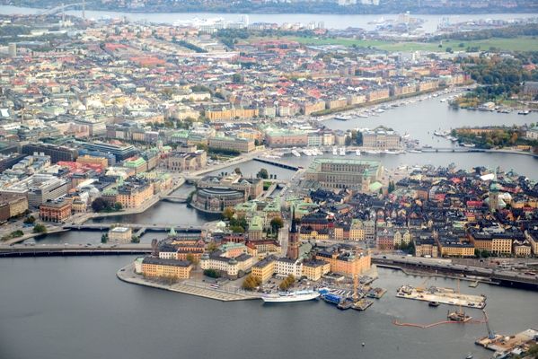 Vista aerea de Estocolmo