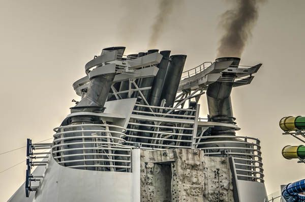 Emisiones de carbono en un crucero