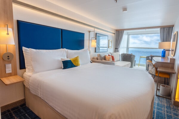 Cruise ship balcony stateroom